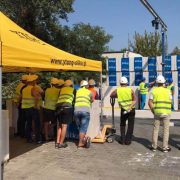 Tente pliante de chantier