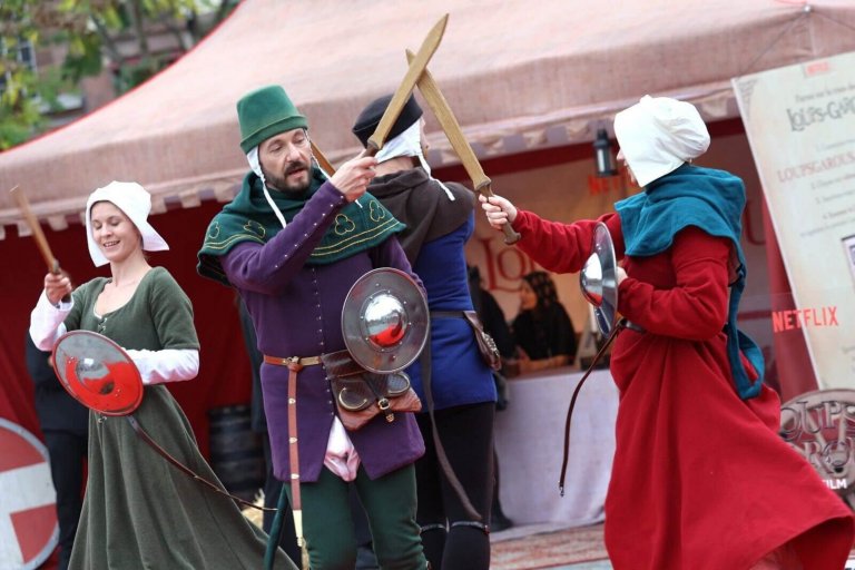 Tente médiévale pour la promotion du film 